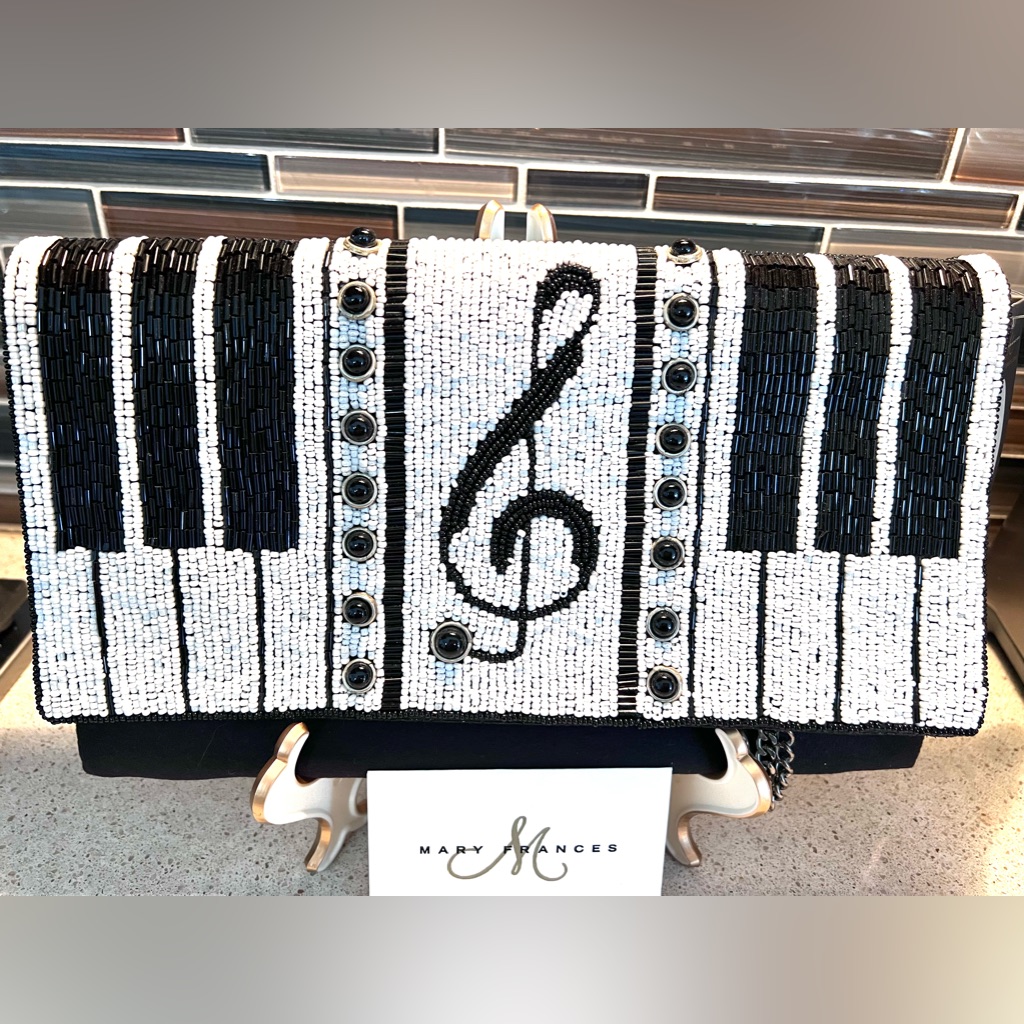 Mary Frances Genuine Onyx Gemstones Music Lover’s Delight Bag